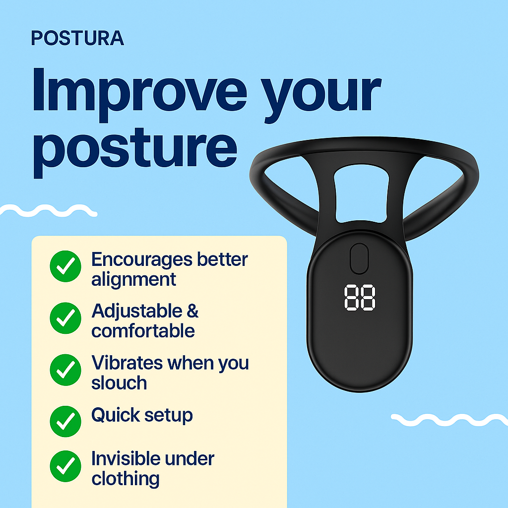 Postura™ Smart Posture Corrector — Train Your Back to Stay Straight